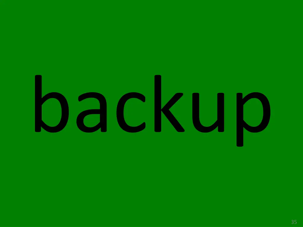 backup