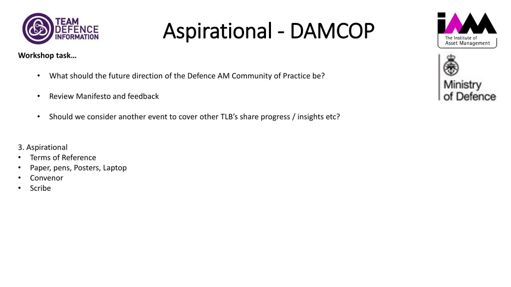 aspirational aspirational damcop