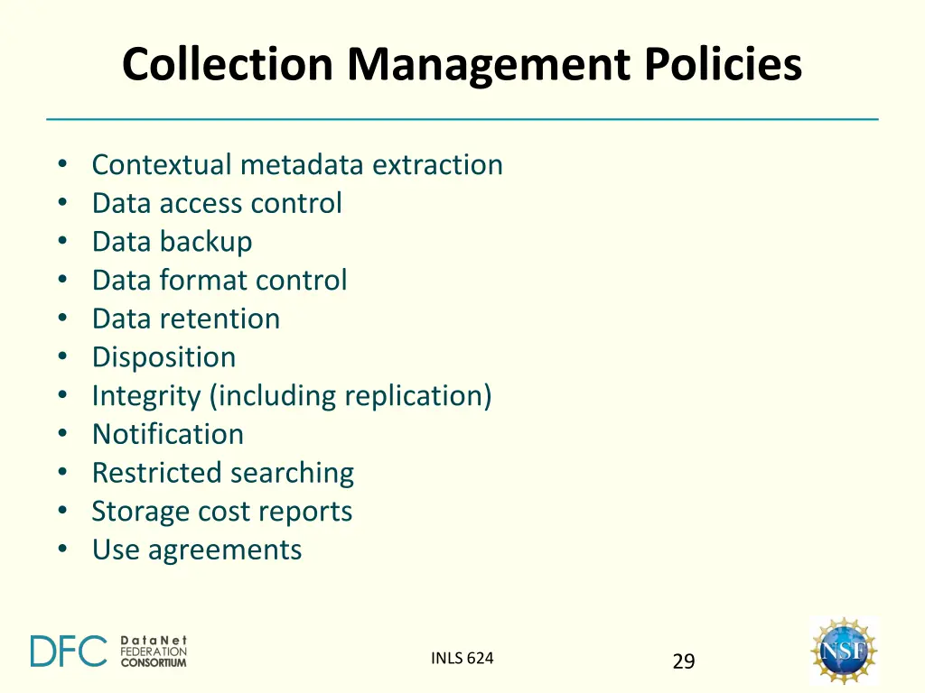 collection management policies