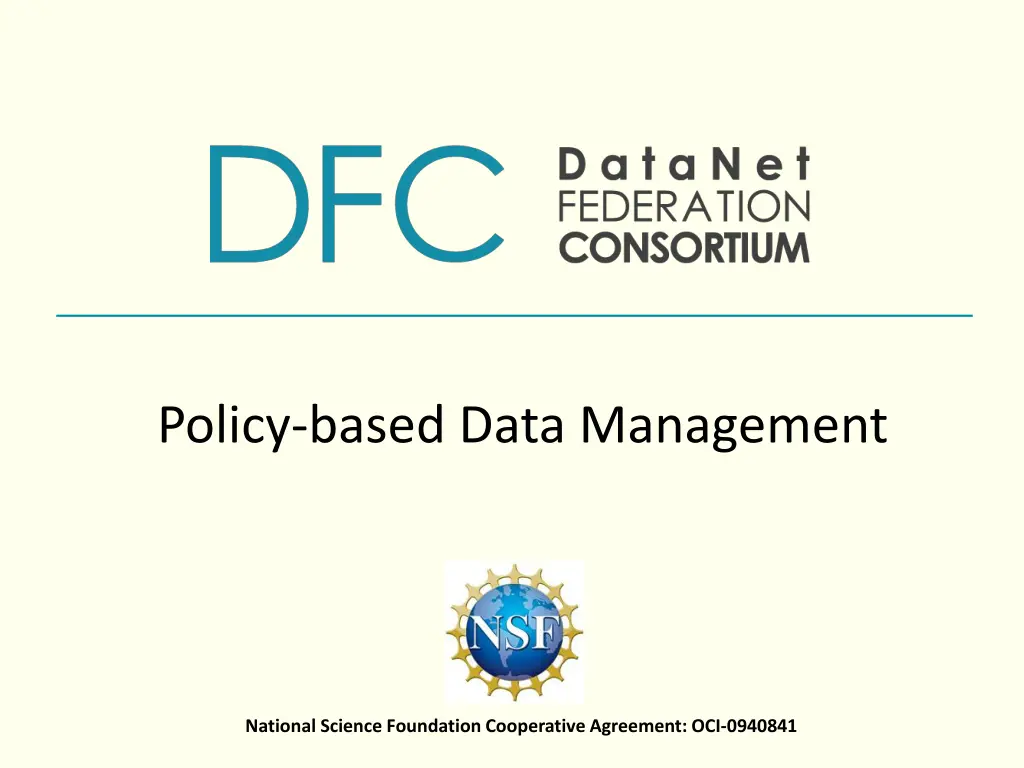 policy based data management