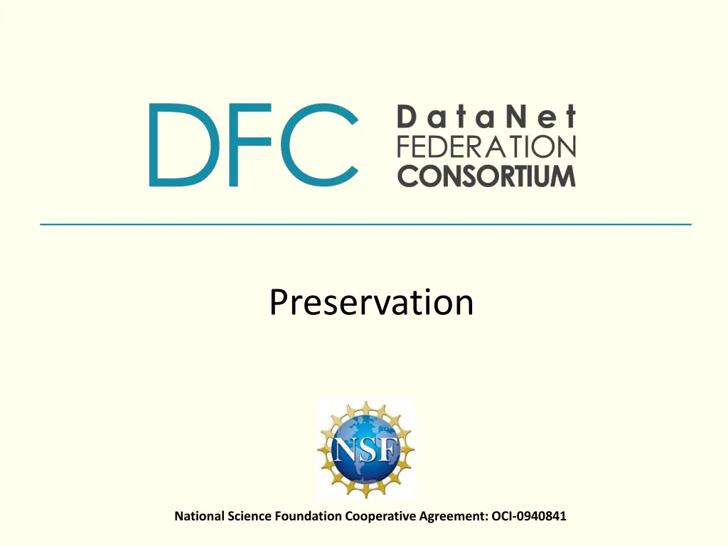 preservation