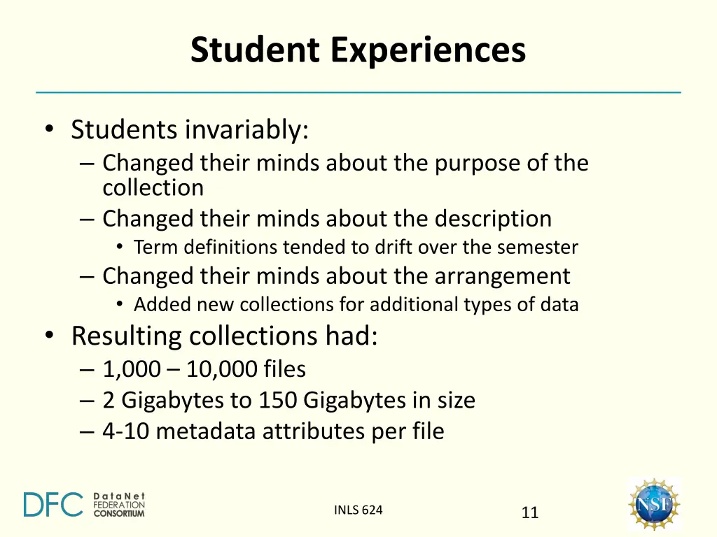 student experiences