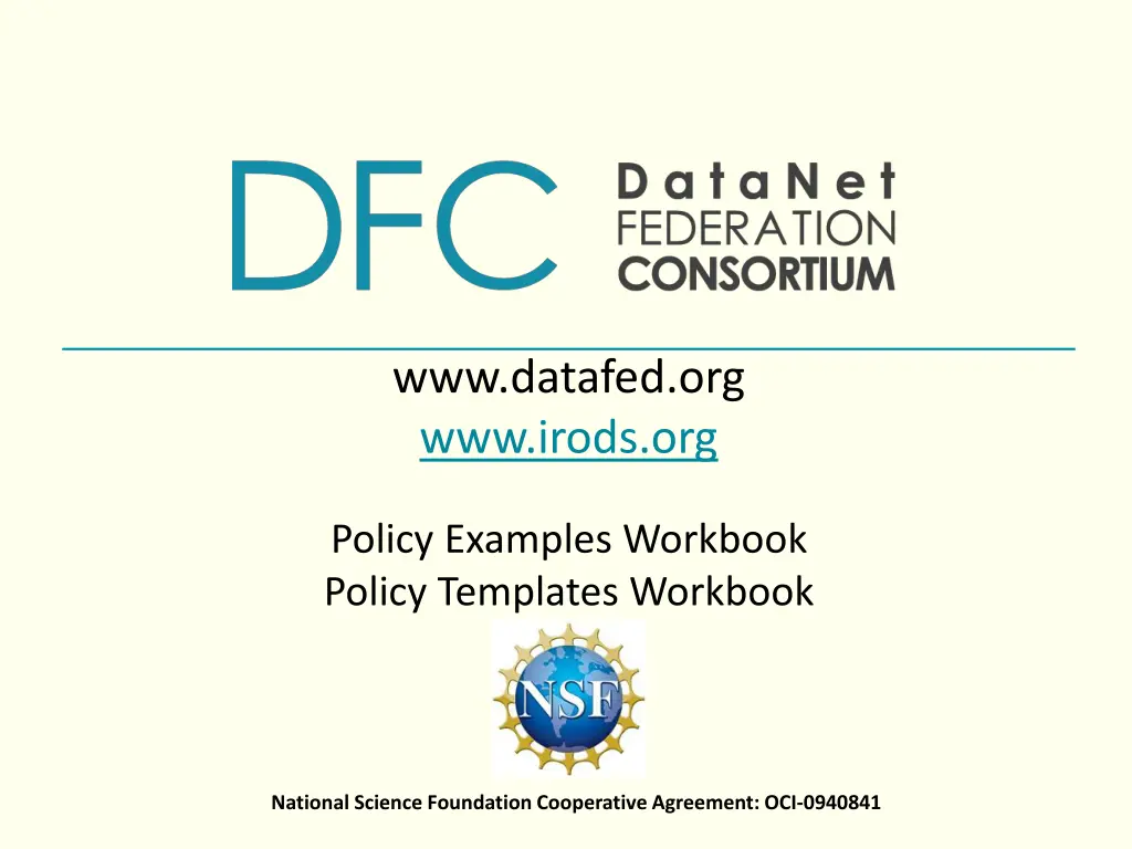 www datafed org www irods org