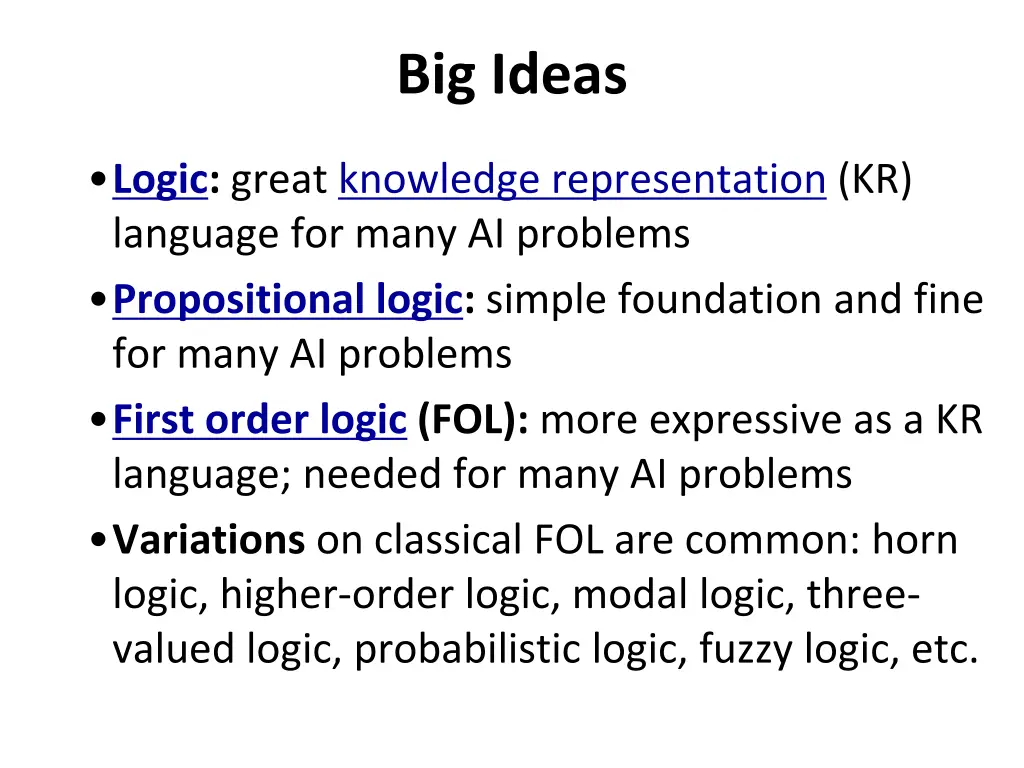 big ideas