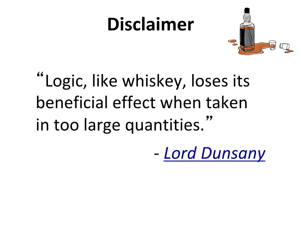 disclaimer