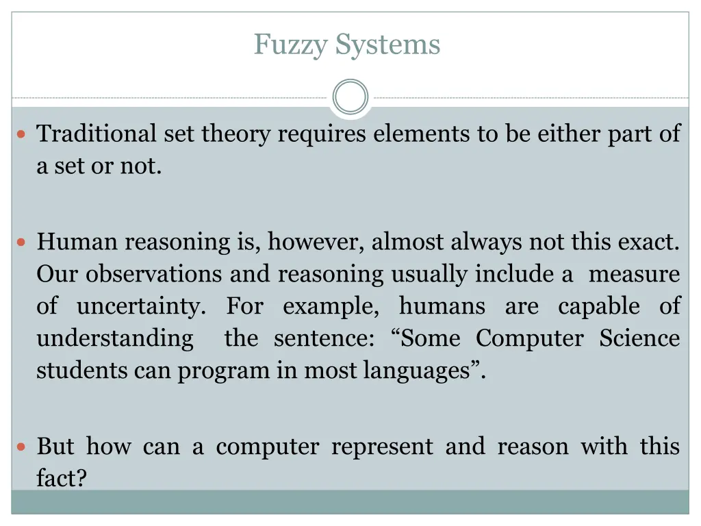 fuzzy systems