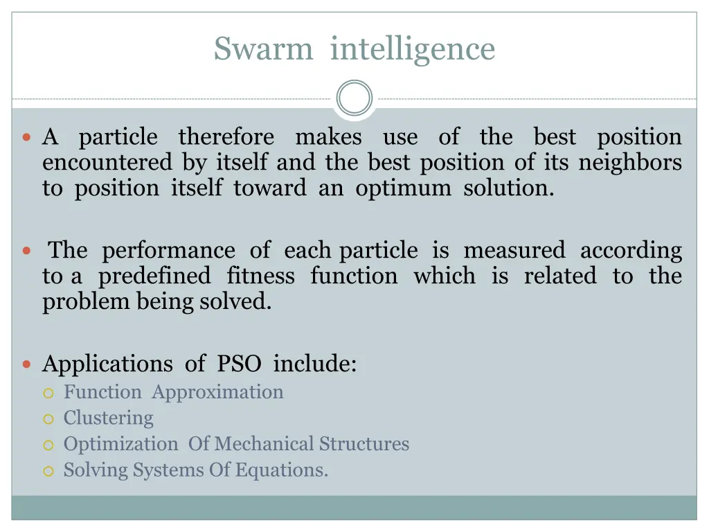 swarm intelligence 1
