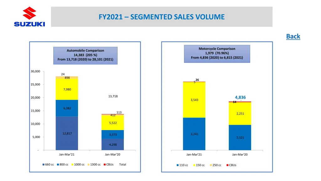 fy2021 segmented sales volume