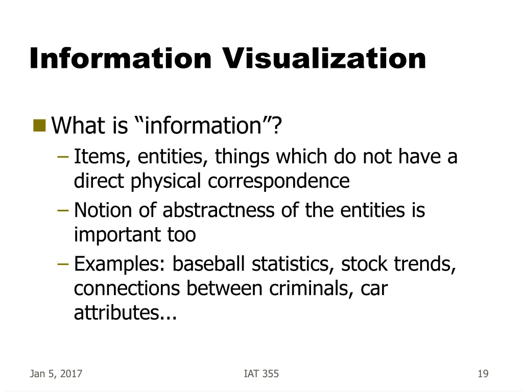 information visualization