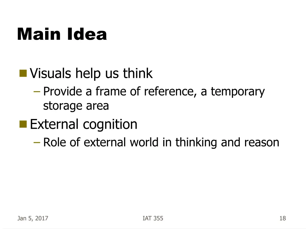 main idea