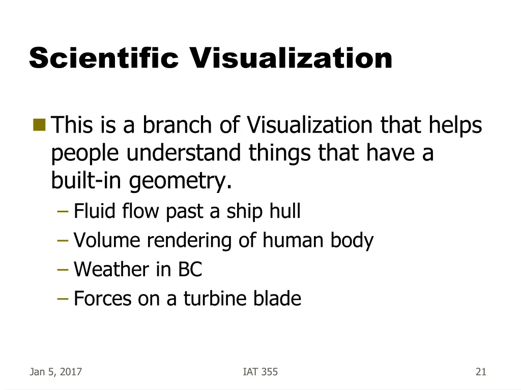 scientific visualization