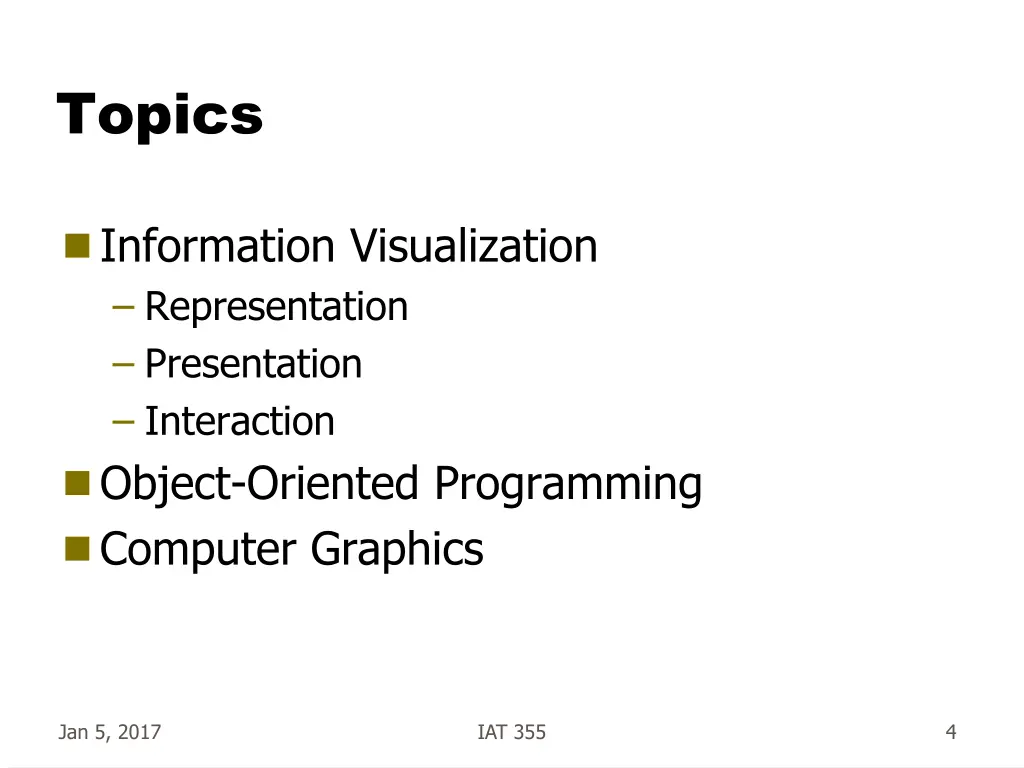 topics