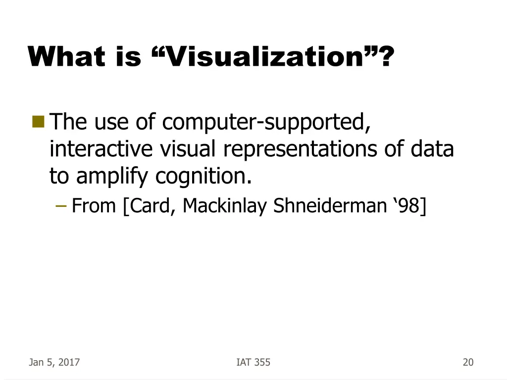 what is visualization