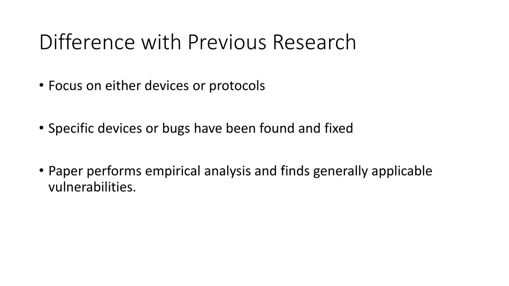 difference with previous research