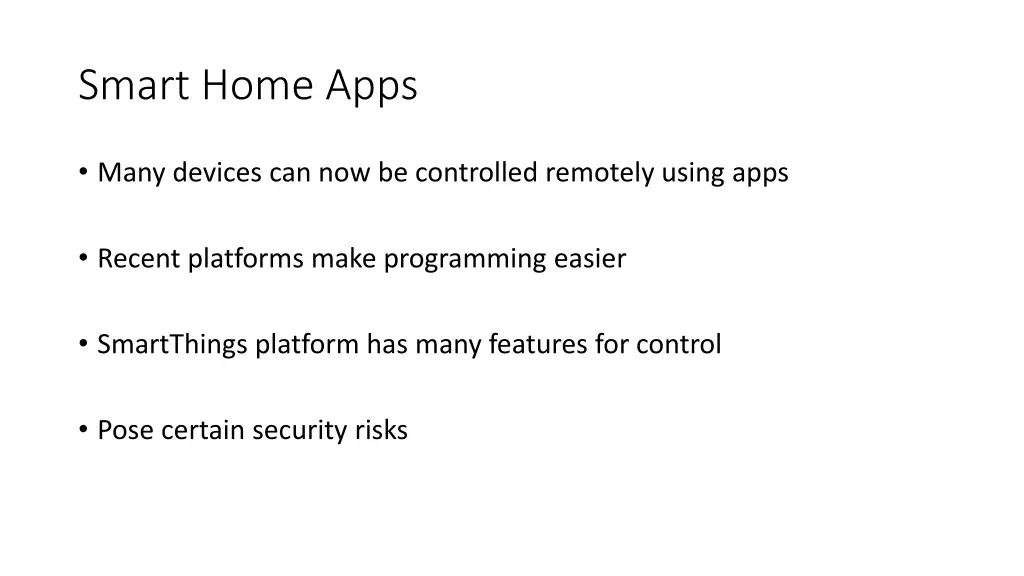 smart home apps