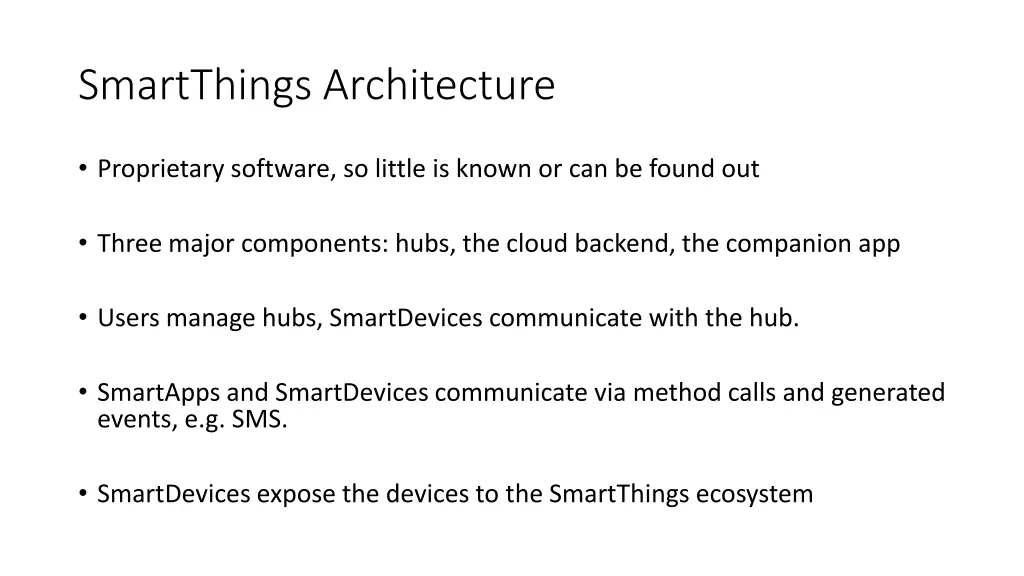 smartthings architecture