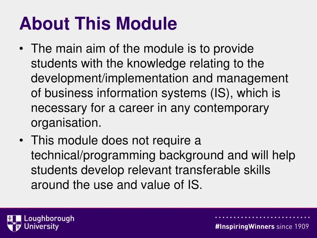 about this module