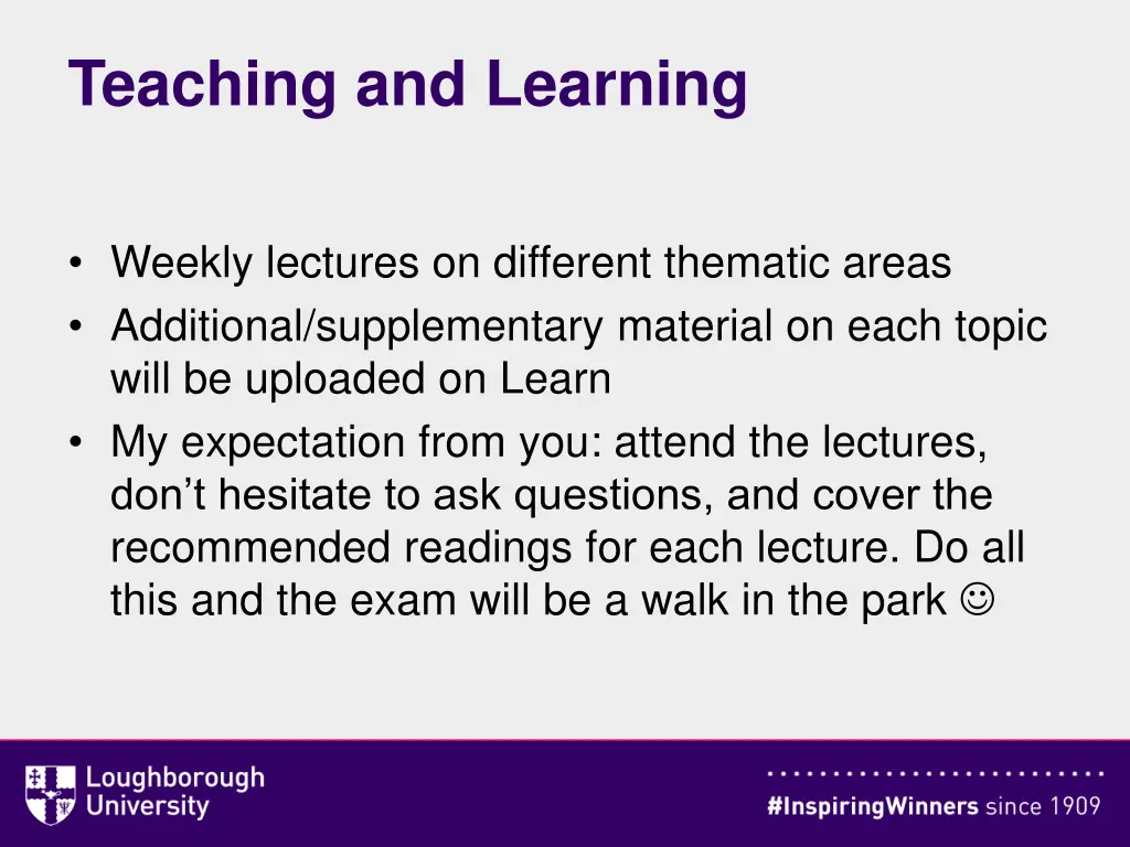 teaching and learning