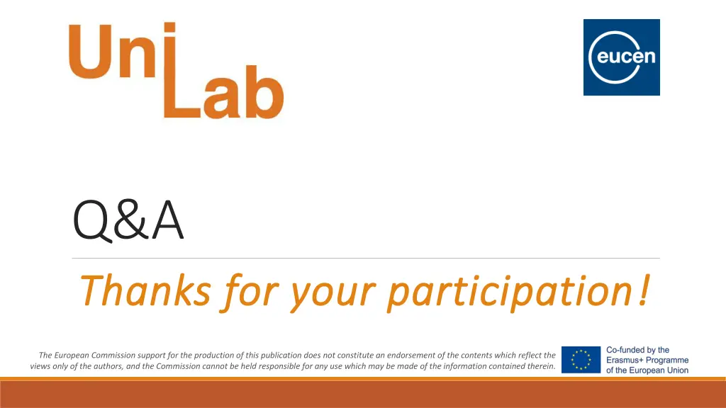 q a thanks for your participation thanks for your