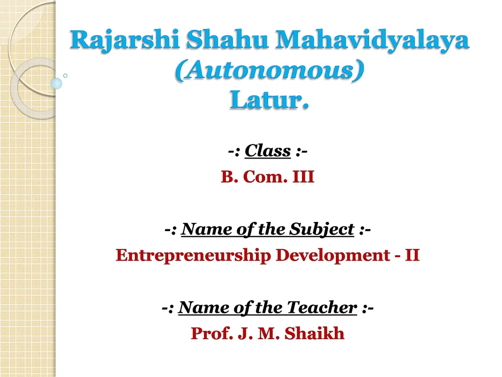 rajarshi shahu mahavidyalaya autonomous latur