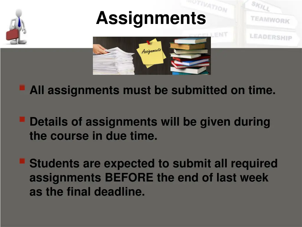 assignments