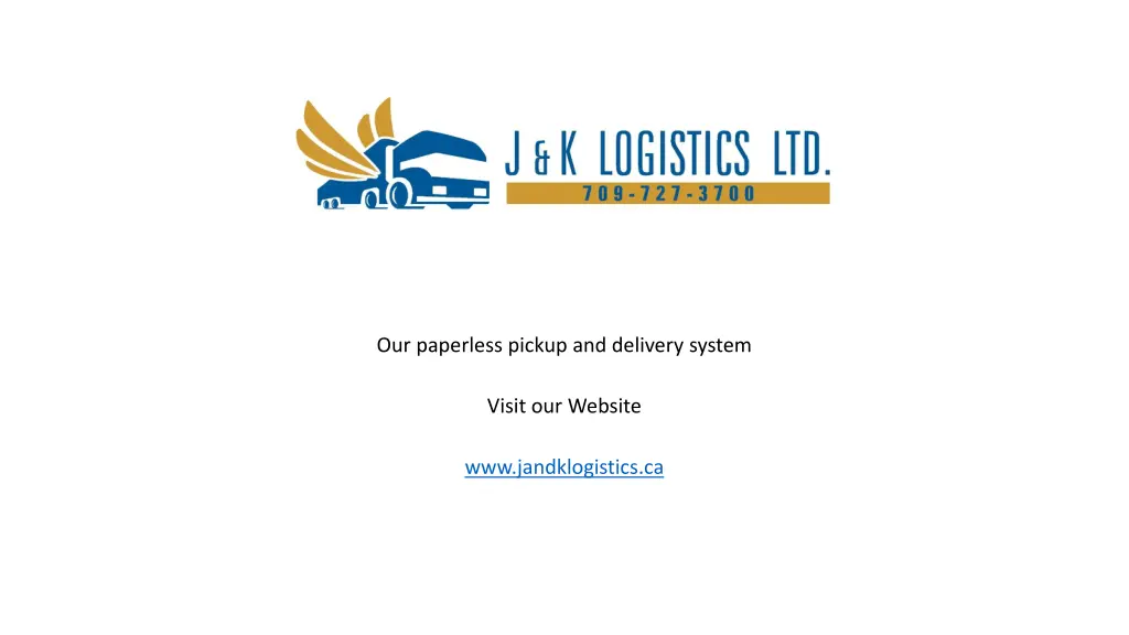 our paperless pickup and delivery system