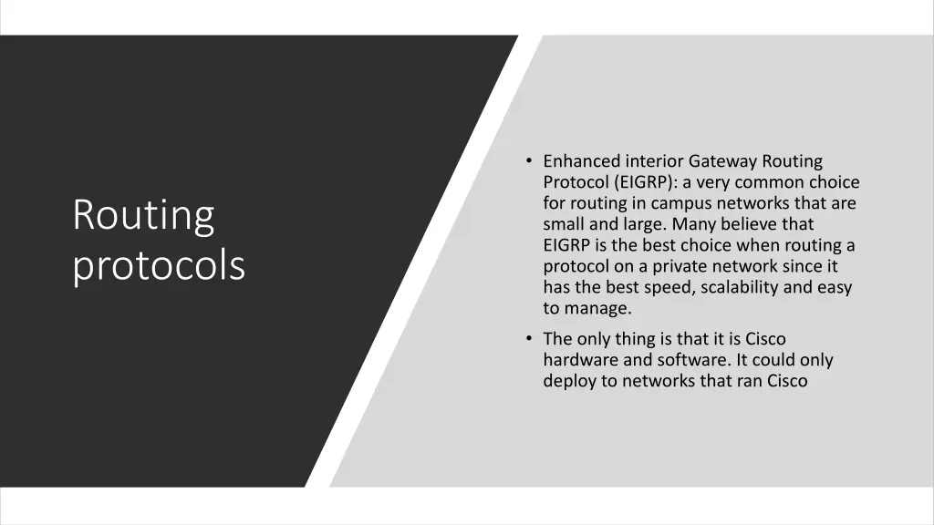 enhanced interior gateway routing protocol eigrp