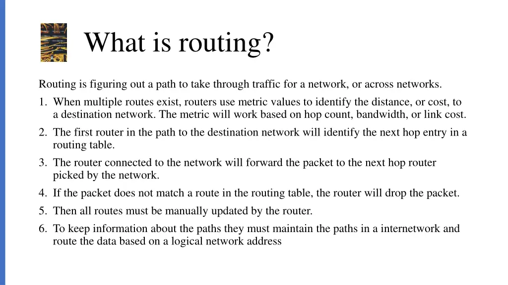 what is routing