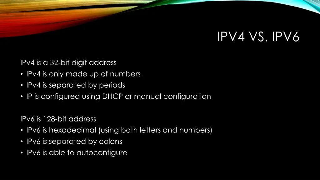 ipv4 vs ipv6
