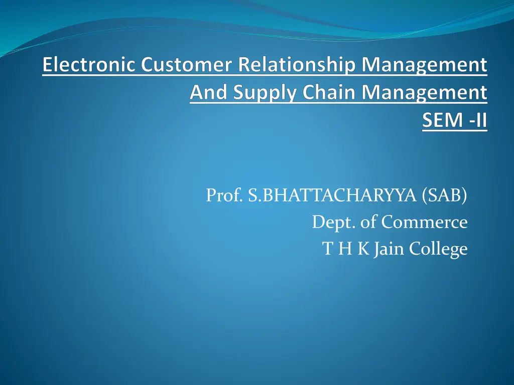 prof s bhattacharyya sab dept of commerce