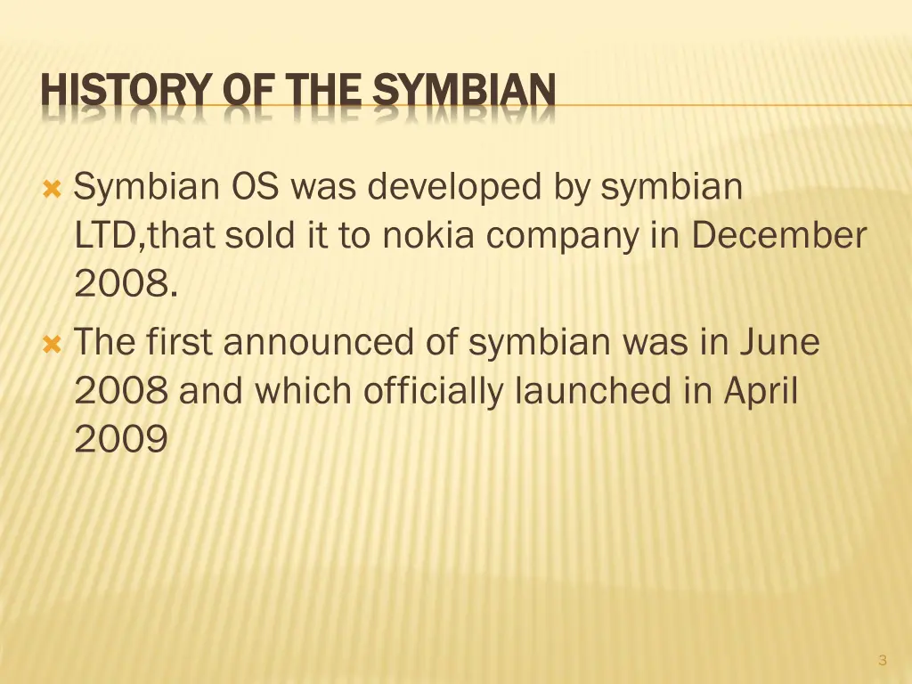 history of the symbian history of the symbian