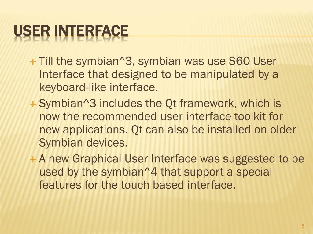 user interface user interface