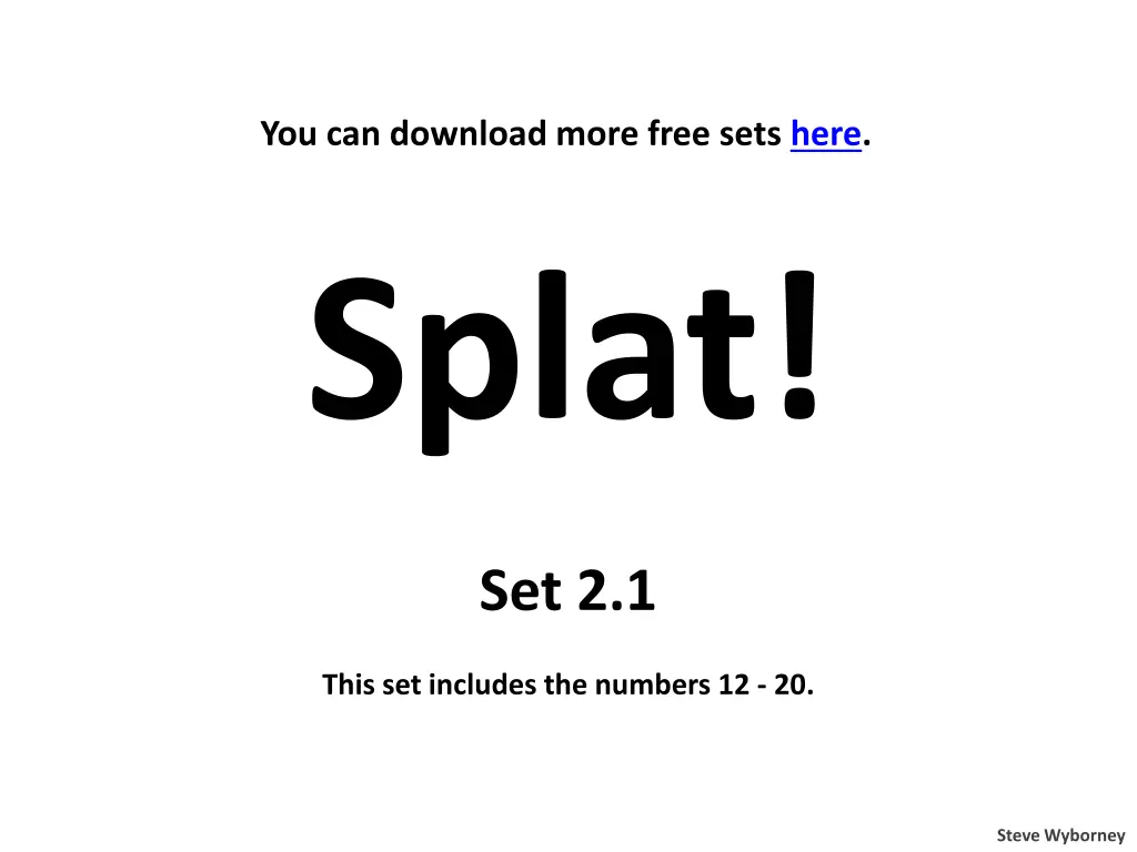 you can download more free sets here