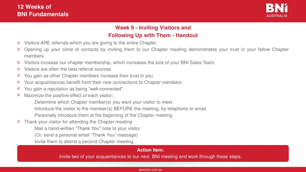 12 weeks of bni fundamentals 16