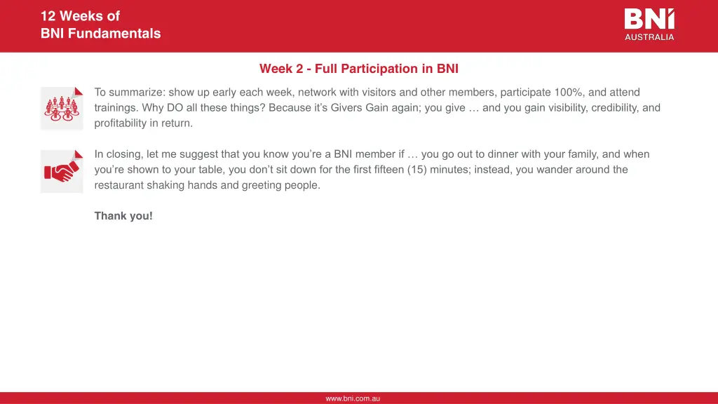 12 weeks of bni fundamentals 3