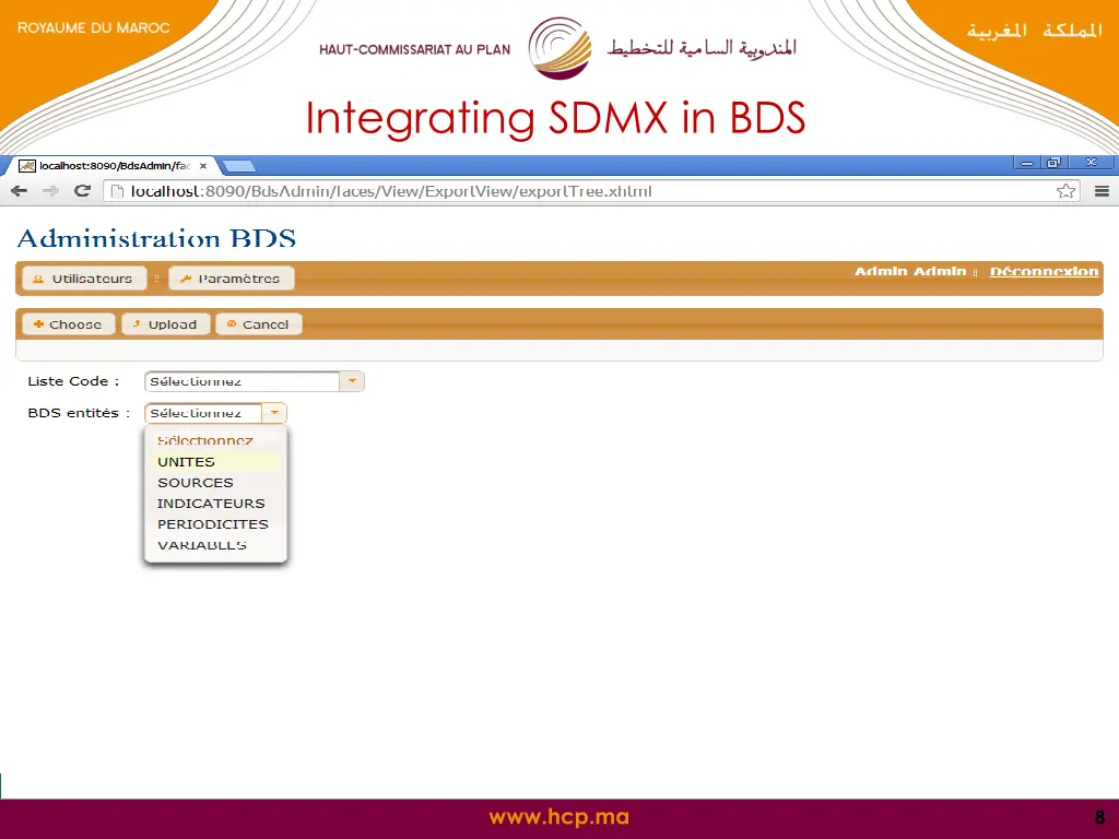 integrating sdmx in bds 2