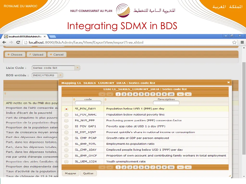 integrating sdmx in bds 3