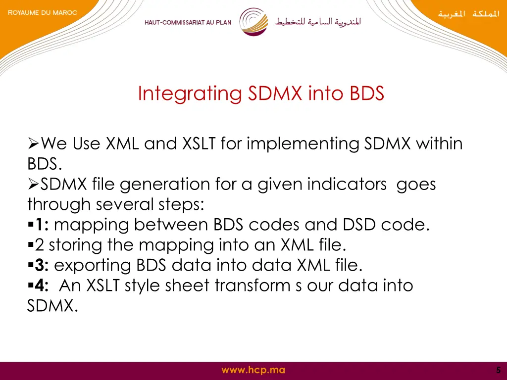 integrating sdmx into bds