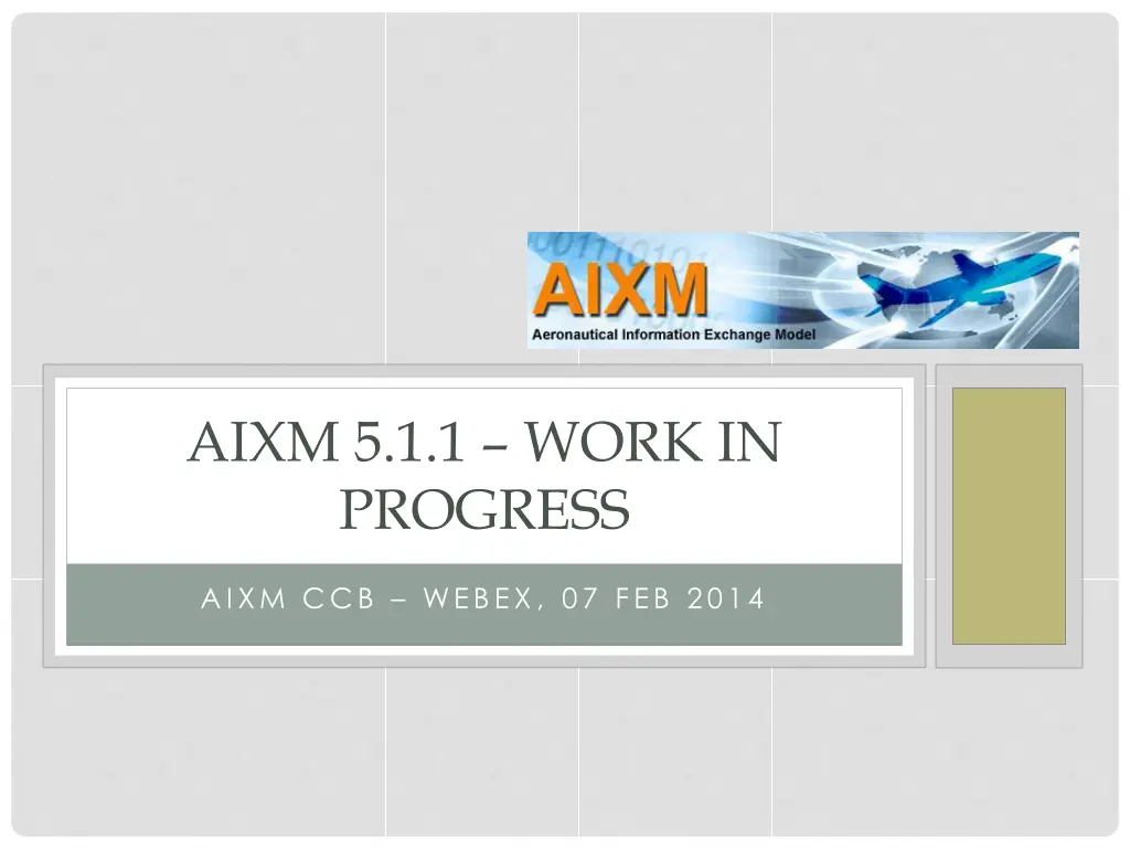 aixm 5 1 1 work in progress