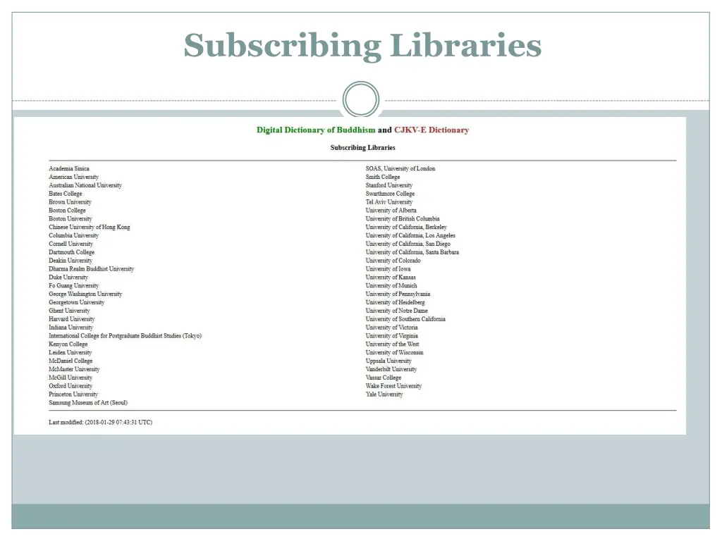 subscribing libraries