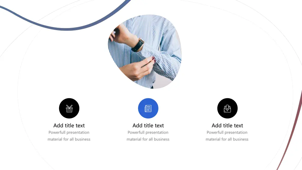 add title text powerfull presentation material