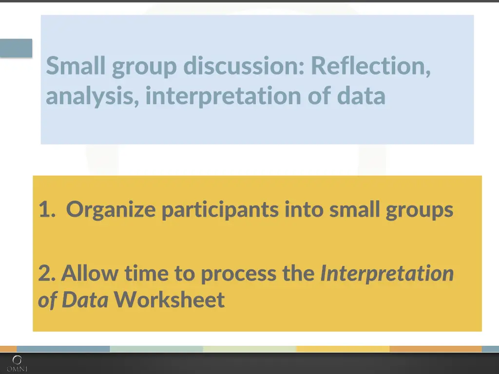 small group discussion reflection analysis
