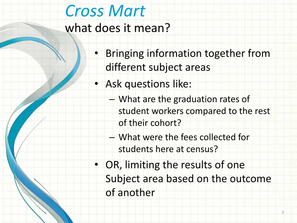 cross mart what does it mean