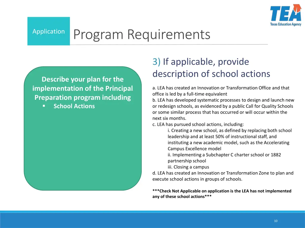 program requirements 1