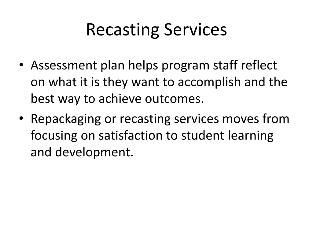 recasting services