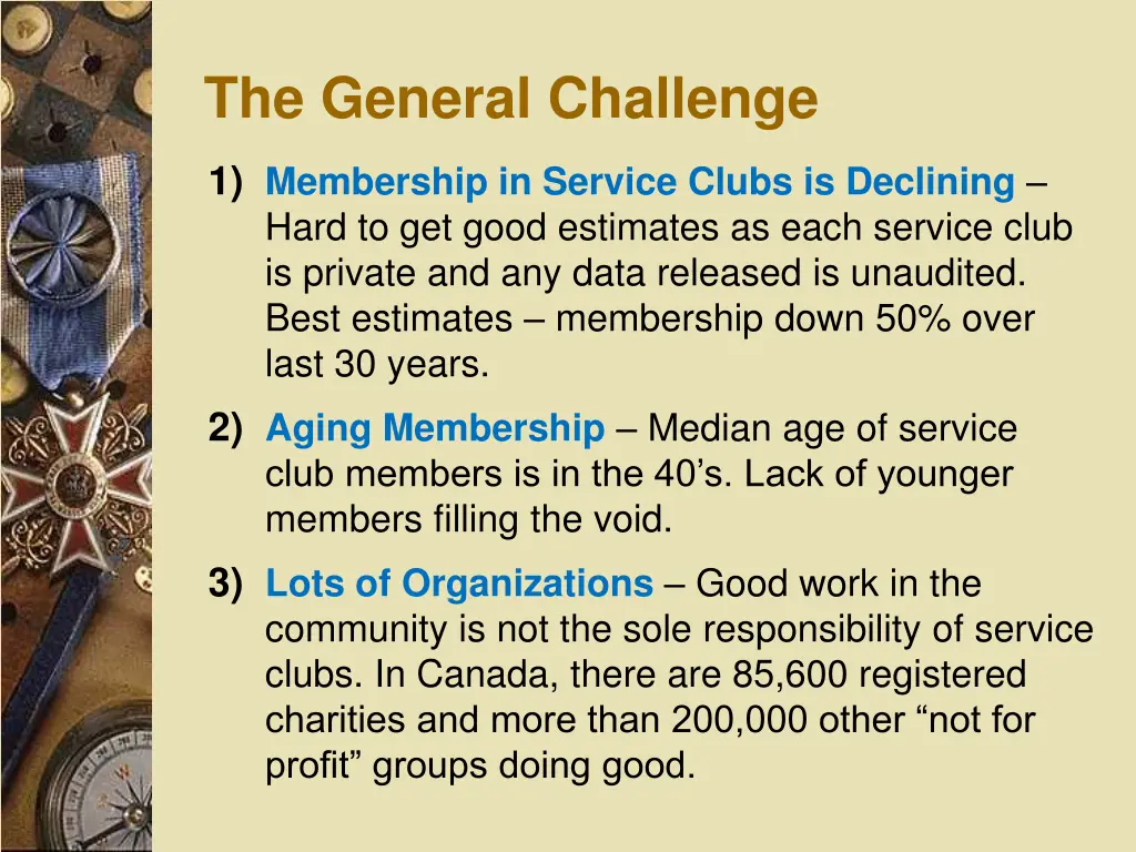 the general challenge