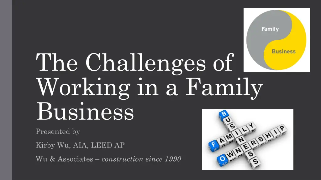 the challenges of working in a family business