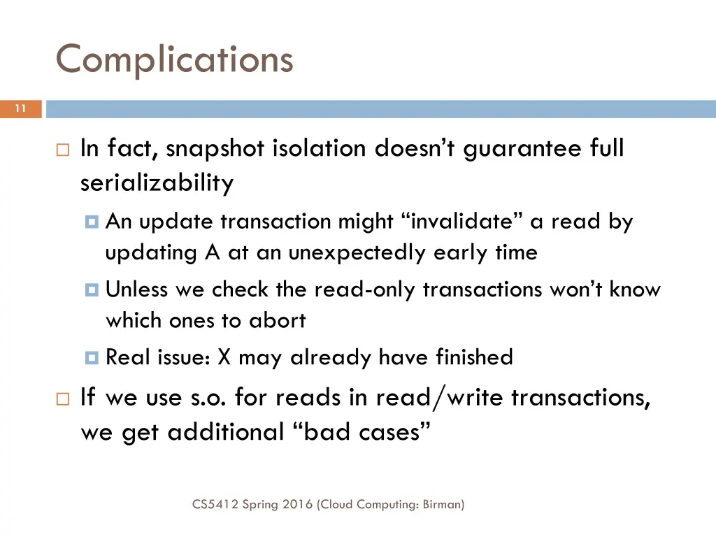 complications