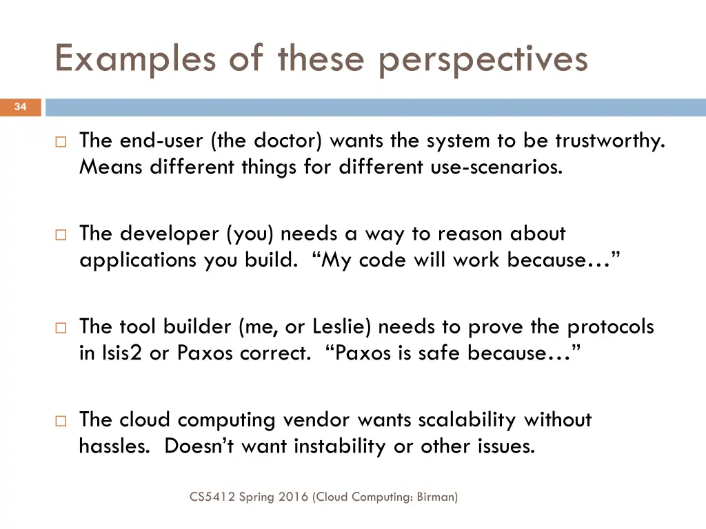 examples of these perspectives