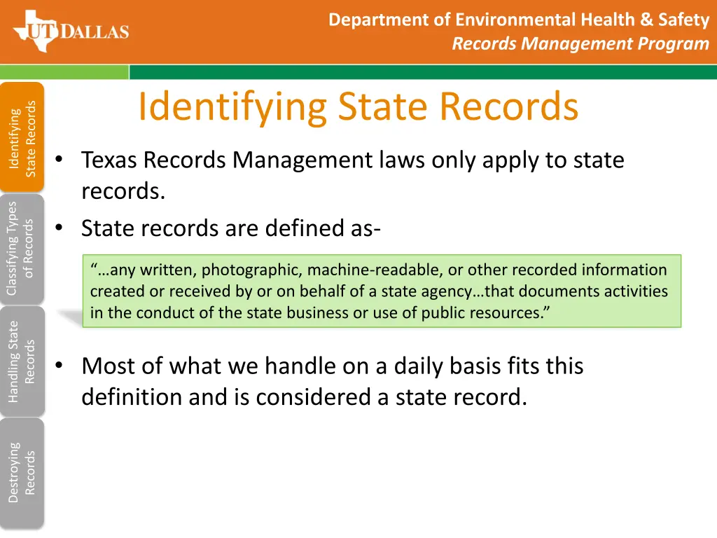 department of environmental health safety records 3